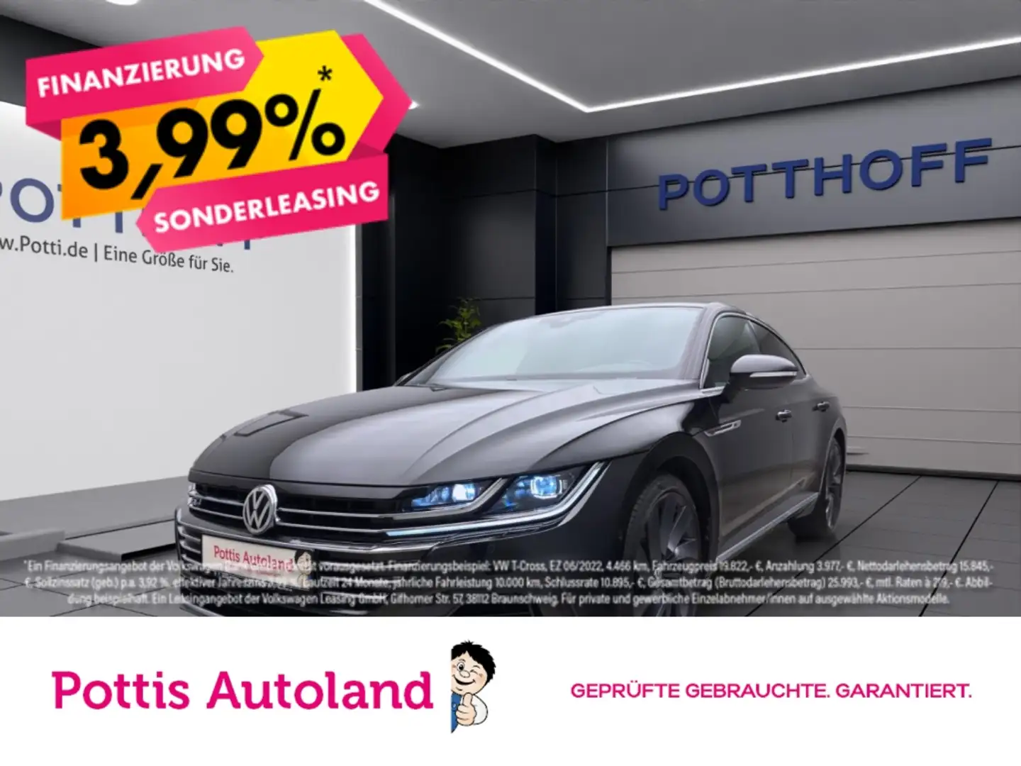 Volkswagen Arteon 2.0 TSI 4M DSG R-LINE ACC DCC NAVI KAMERA Schwarz - 1