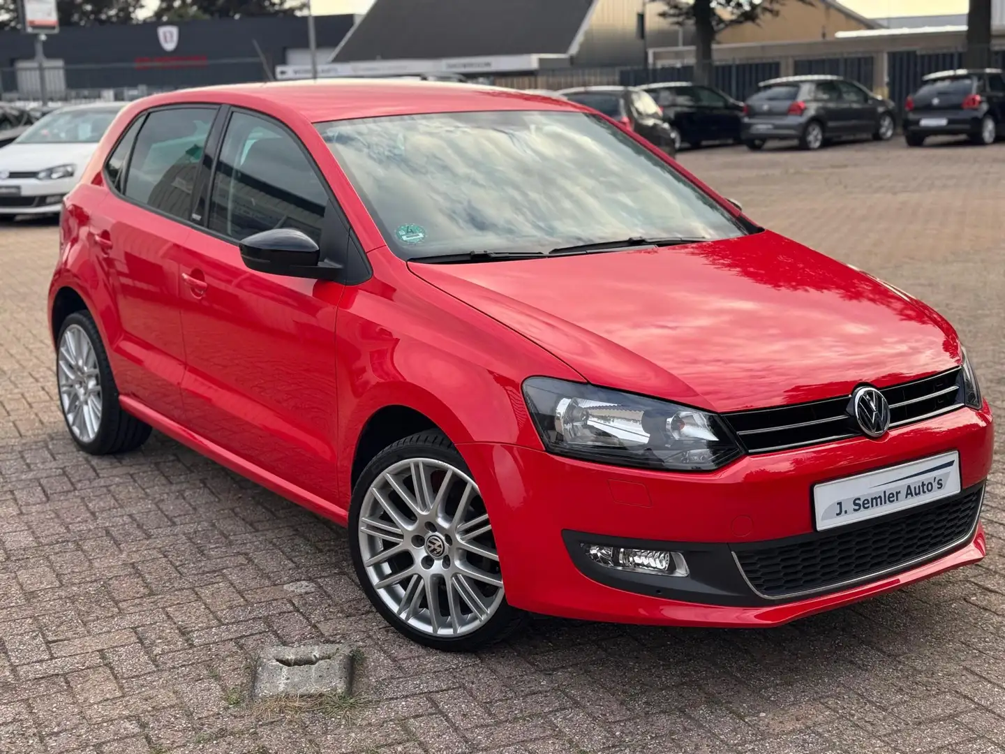 Volkswagen Polo 1.2-12V STYLE BlueMotion AIRCO STOELVERW. NW.KETTI Rojo - 2