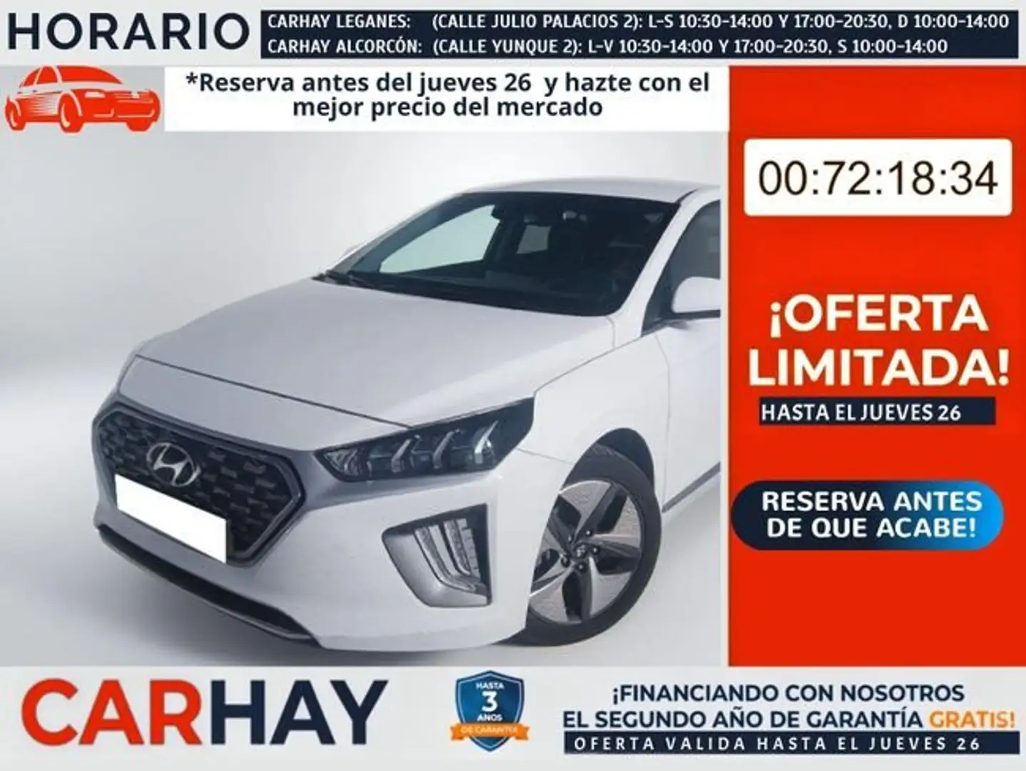 Hyundai IONIQ HEV 1.6 GDI Tecno Blanco - 1
