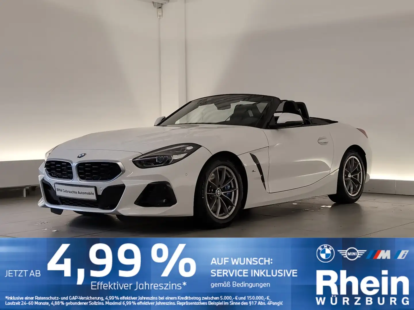 BMW Z4 sDrive 20i M Sportpaket HeadUp/HiFi/DAB/LKH HeadUp Weiß - 1