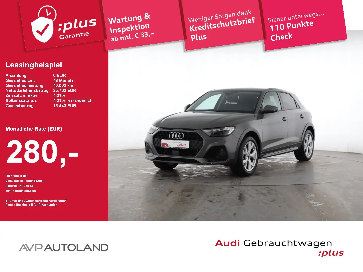 Audi A1 allstreet 30 TFSI S tronic LED-Scheinwerfer Grau - 1