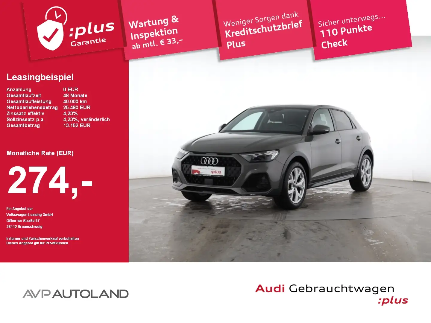 Audi A1 allstreet 30 TFSI S tronic LED-Scheinwerfer Grau - 1