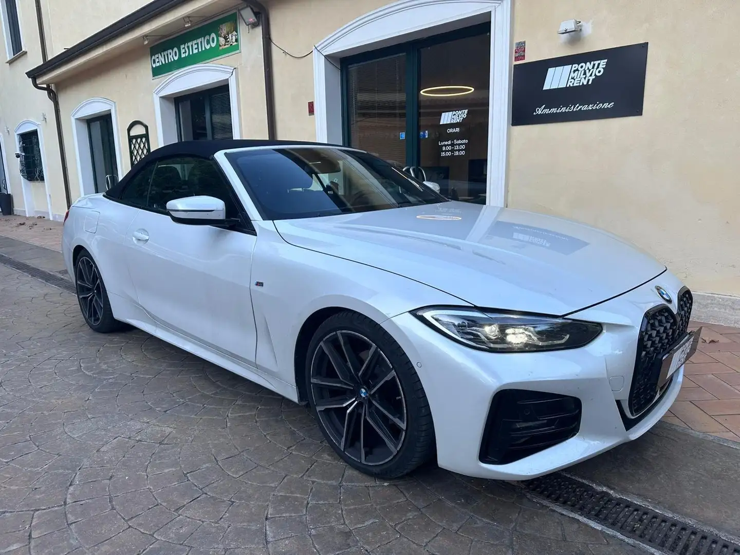 BMW 420 Serie 4 G23 Cabrio 420d  mhev 48V Msport auto Bianco - 1