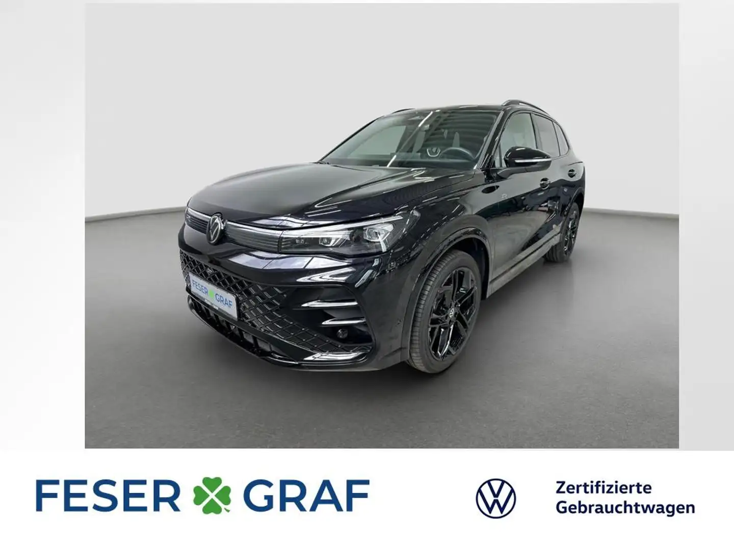 Volkswagen Tiguan R-Line 2.0TDI 4M 142kW DSG AHK Pano Black Zwart - 1