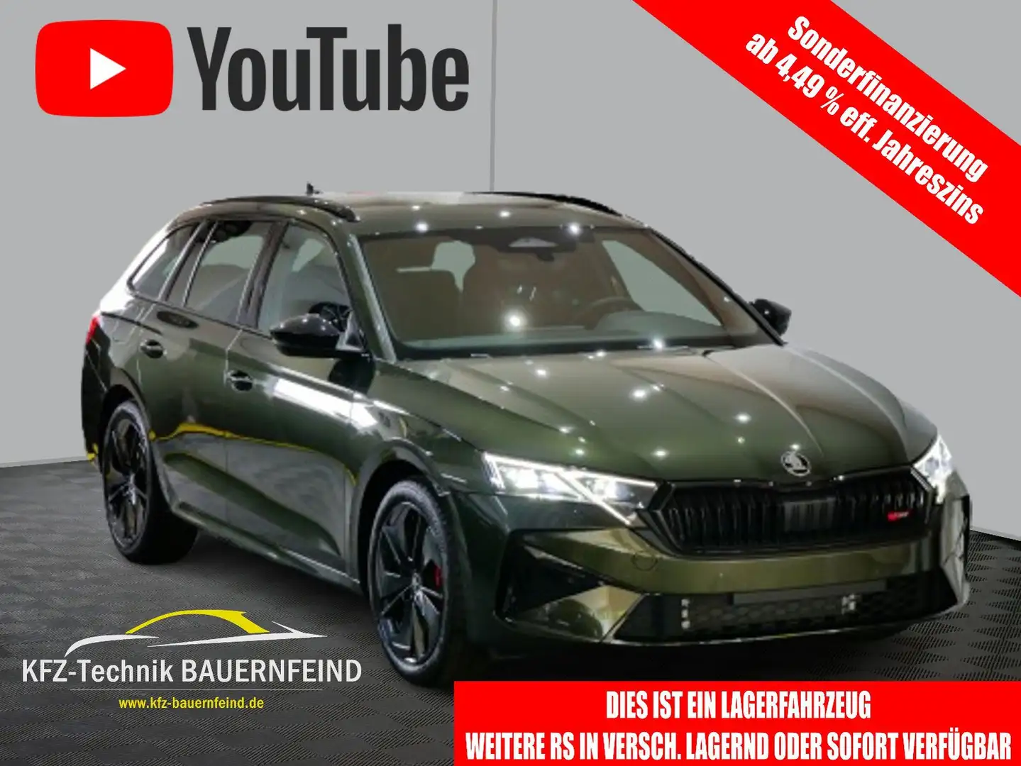 Skoda Octavia Combi 2.0 TSI RS DSG 265 5J GARANTIE Vert - 1