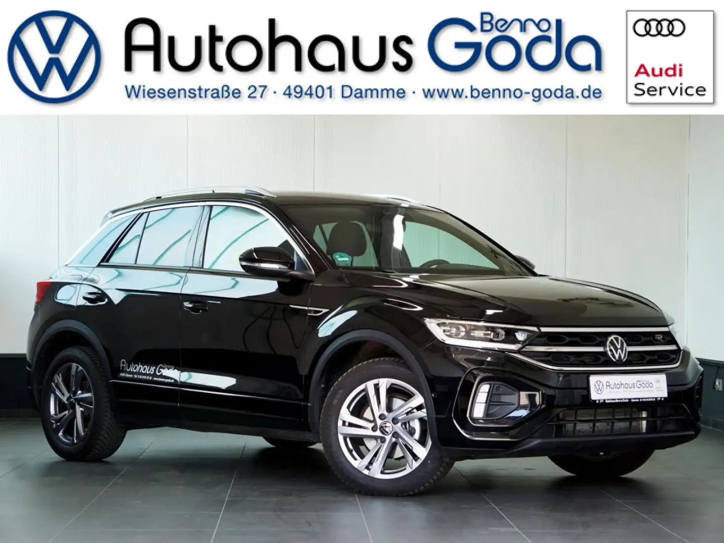 Volkswagen T-Roc R-Line 1.5 l TSI 7-Gang-DSG Bluetooth Navi Schwarz - 1