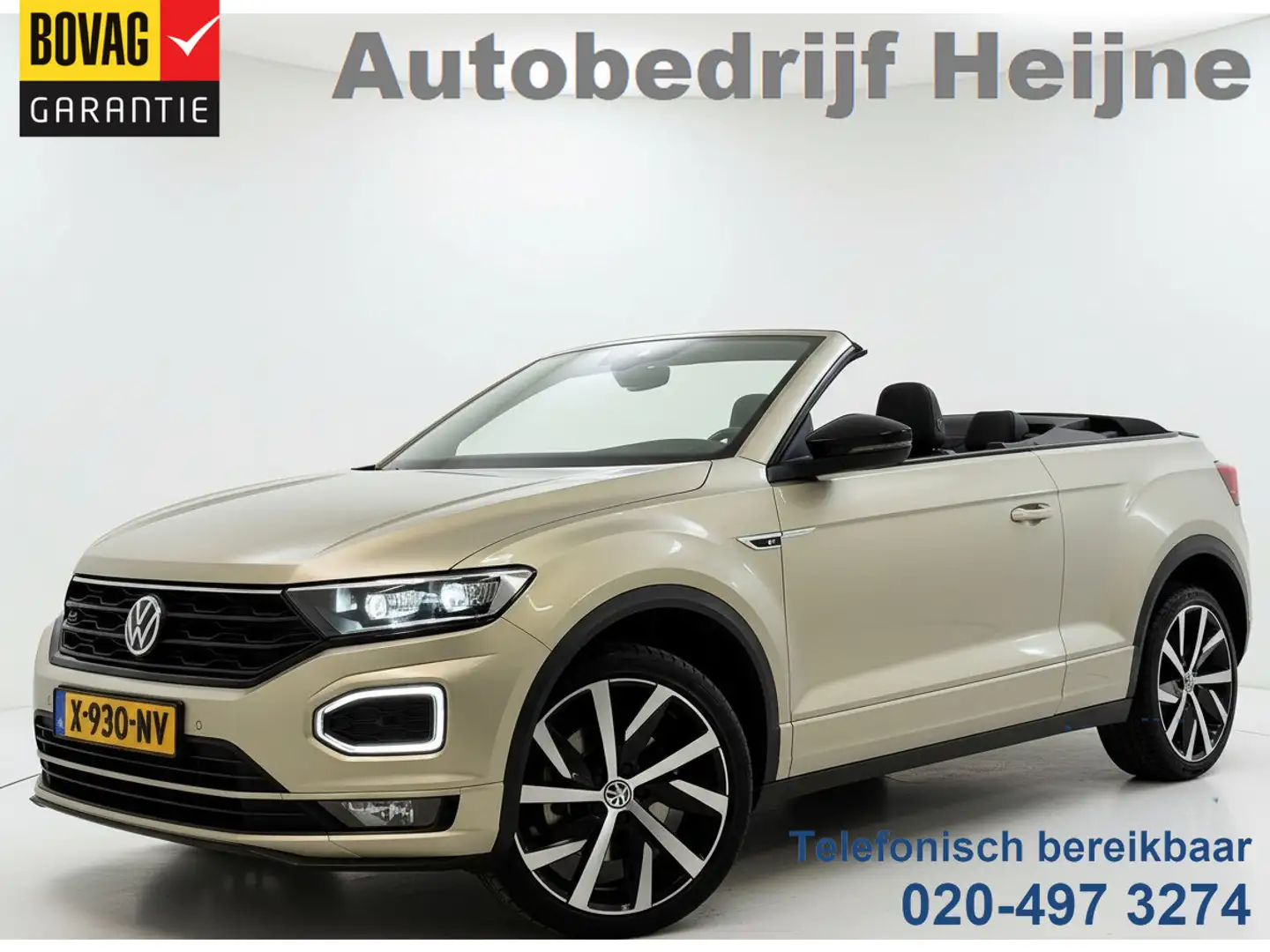 Volkswagen T-Roc Cabrio 1.5 TSI 150PK DSG R-LINE SPORT NAVI/PDC/LED Gris - 1