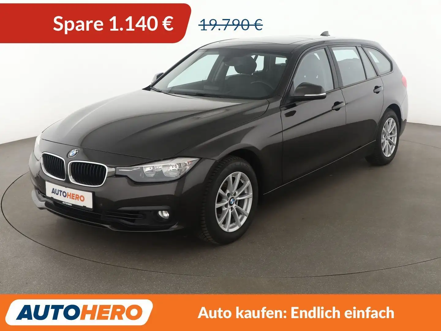 BMW 320 320i Aut.*NAVI*HUD*LIM*PANO*CAM*PDC*SHZ* Braun - 1