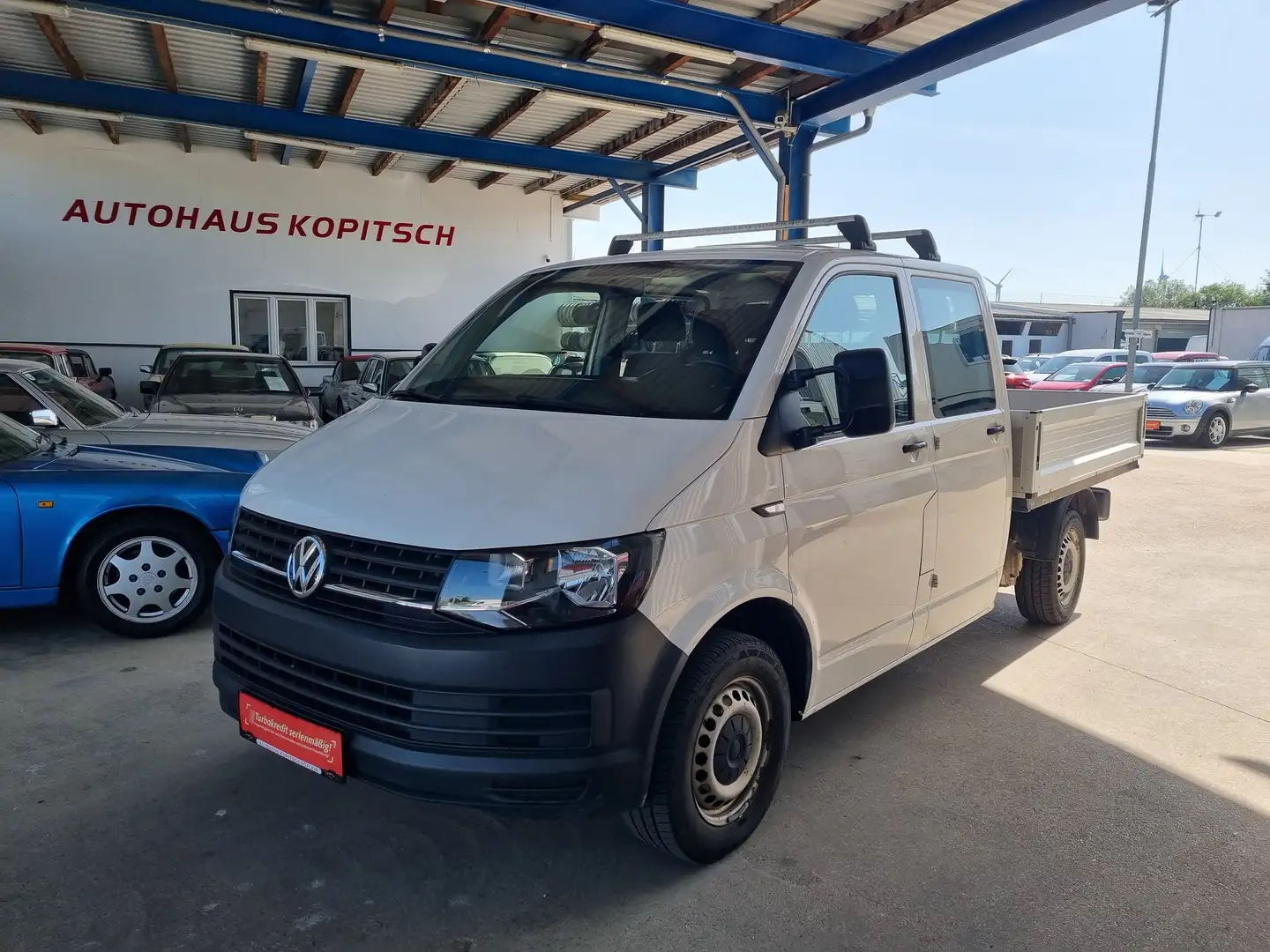 Volkswagen T6 Doka-Pritsche LR 2,0 TDI BMT - Topzustand! Weiß - 1