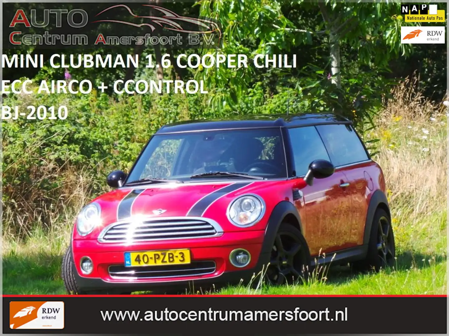 MINI Cooper Clubman Mini 1.6 Chili ( INRUIL MOGELIJK ) Rood - 1