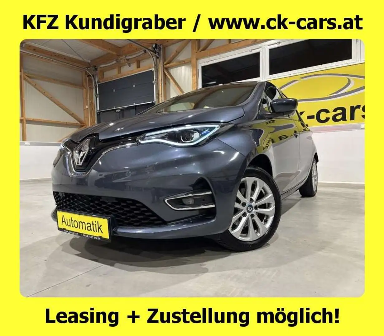Renault ZOE R110(52kWh) LED KAMERA NAVI CCS-LADER STANDHEIZUNG Grau - 1