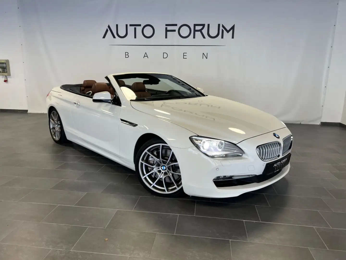 BMW 650 Cabrio 650i*Softc.*HUD*Memory*Spur*RFK* Weiß - 1
