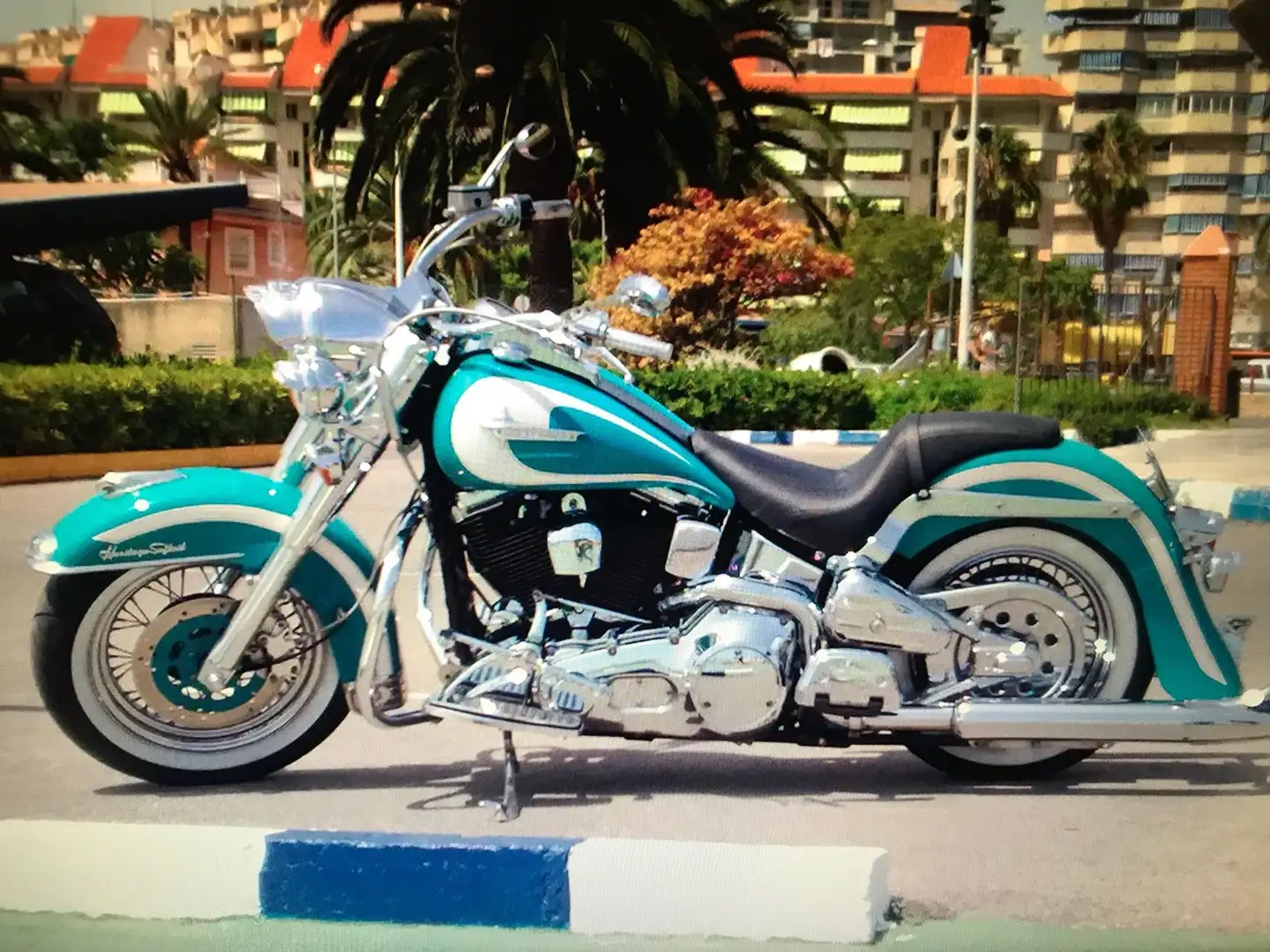 Harley-Davidson Heritage Softail Nostalgia 1995 Verde - 2