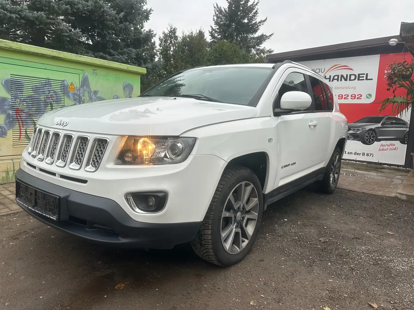 Jeep Compass Limited 4x4/Klima/USB-AUX-Bluetooth/AHK./SHZ./SHK. Blanc - 1