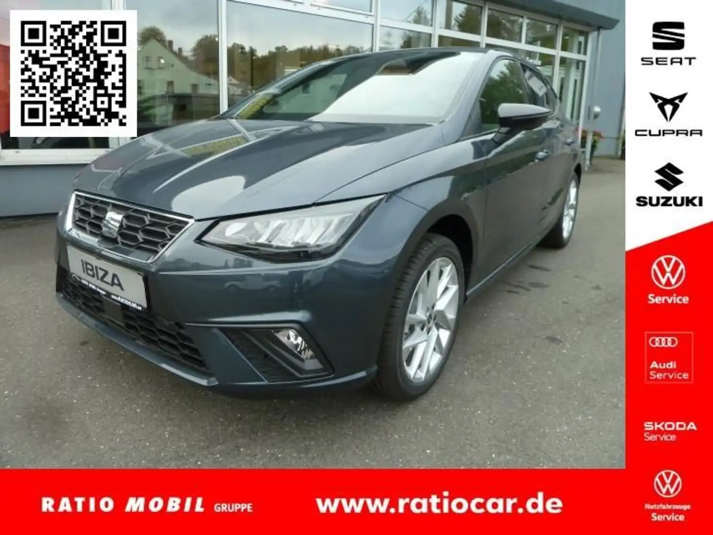 SEAT Ibiza IBIZA FR 1.0 TSI DSG NAVI AHZV-VORBER. SITZHEIZ. Gris - 1