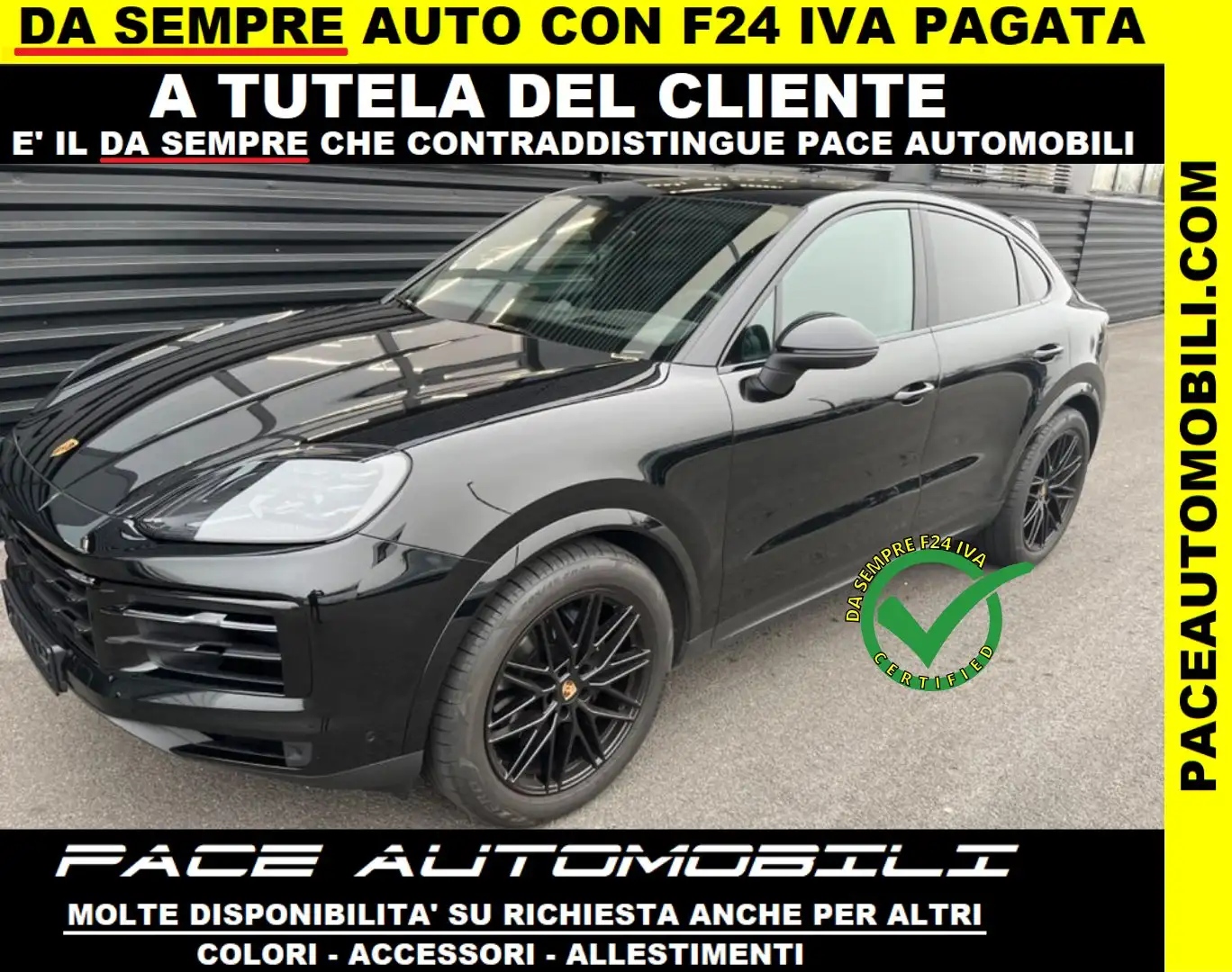 Porsche Cayenne E-HYBRID NEW PASM BOSE PDC KAMERA TETTO BLACK PACK Nero - 1