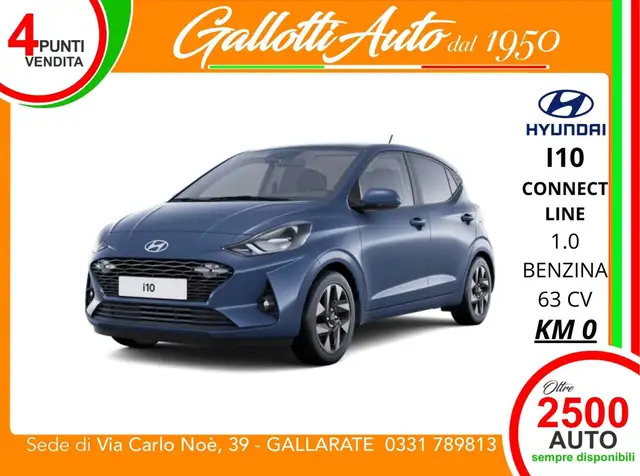 Hyundai i10 Connectline 1.0 benzina 63cv