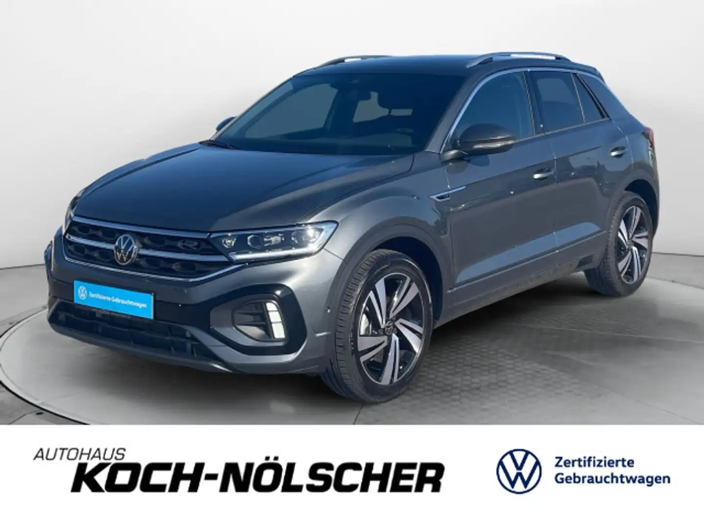 Volkswagen T-Roc 1.5TSI R-Line DSG Pano AHK Navi LED Kamera Grau - 1
