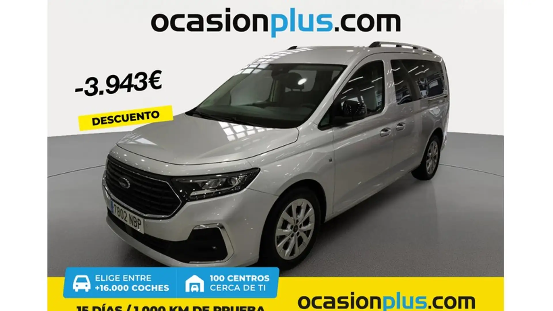 Ford Tourneo Connect Grand 2.0 Ecoblue LWB L2 Titanium 122 Aut. Plateado - 1