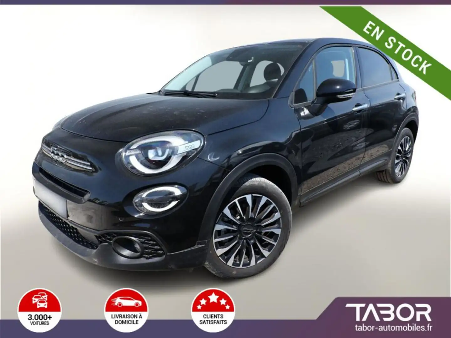 Fiat 500X 1.5 MHEV 130 DCT7 LED Reg. Cam Clim Noir - 1