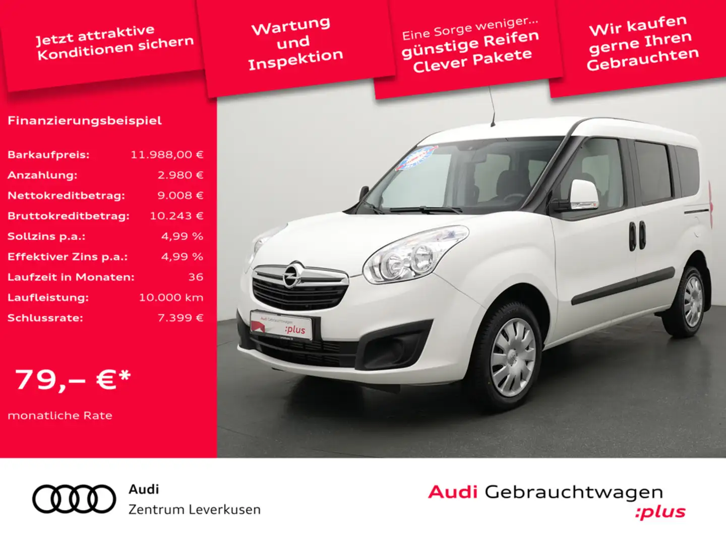 Opel Combo D Colorado L1H1 KLIMA PORT NAVI SHZ PDC Noir - 1