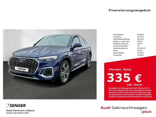 Audi Q5 Sportback 50 TFSI e quattro S line Nav Matrix
