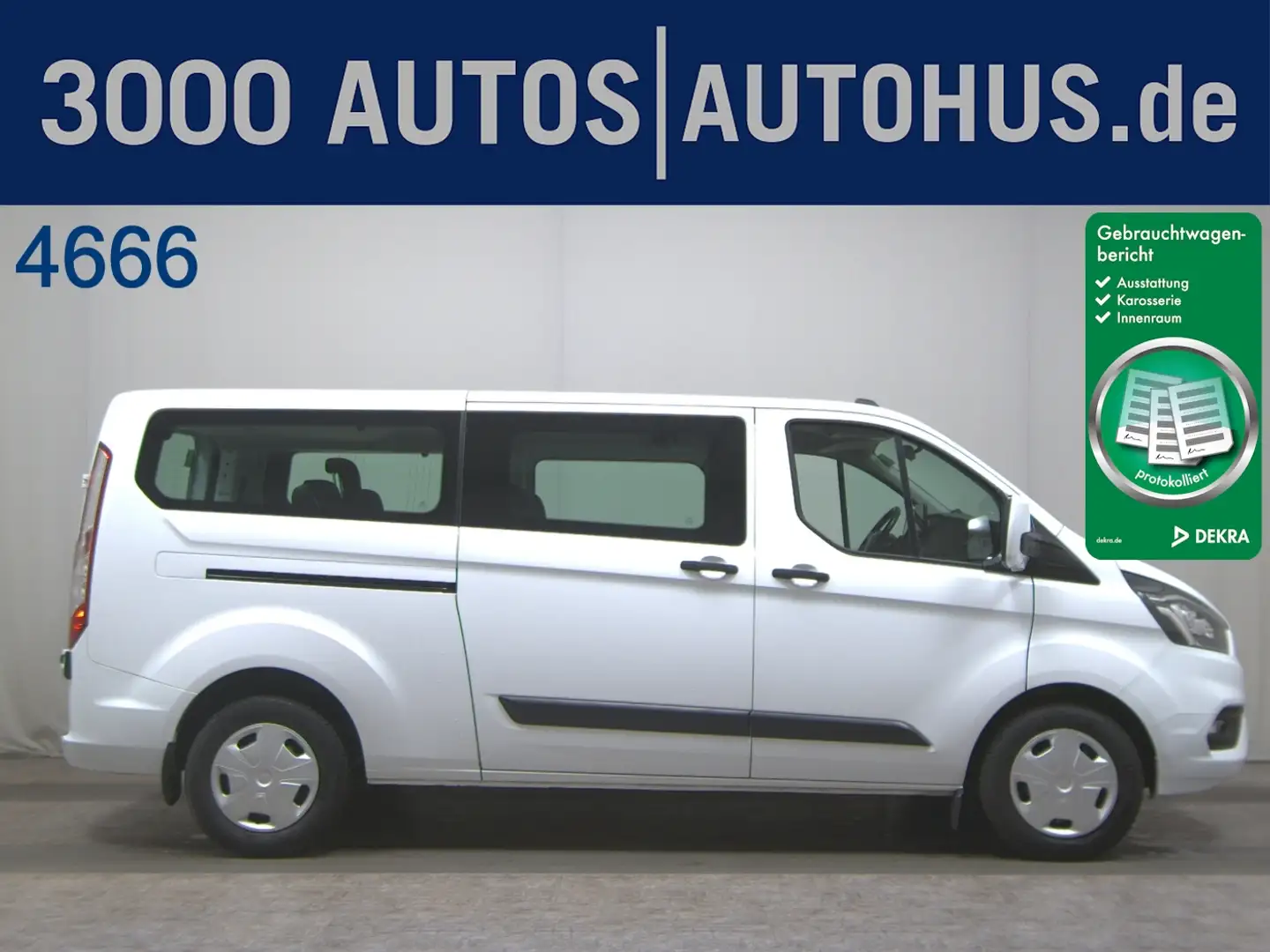 Ford Transit Custom 2.0 TDCi Trend 9-Sitze Navi PDC Weiß - 1