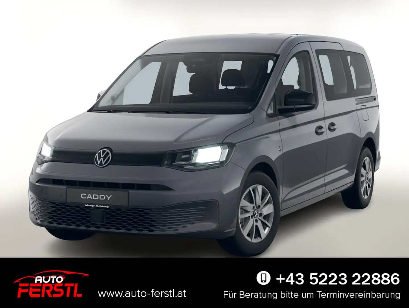 Volkswagen Caddy Maxi 7S SHZ LM AC(2Zone) ACC Kam AppC PDC 75 kW... Grau - 1
