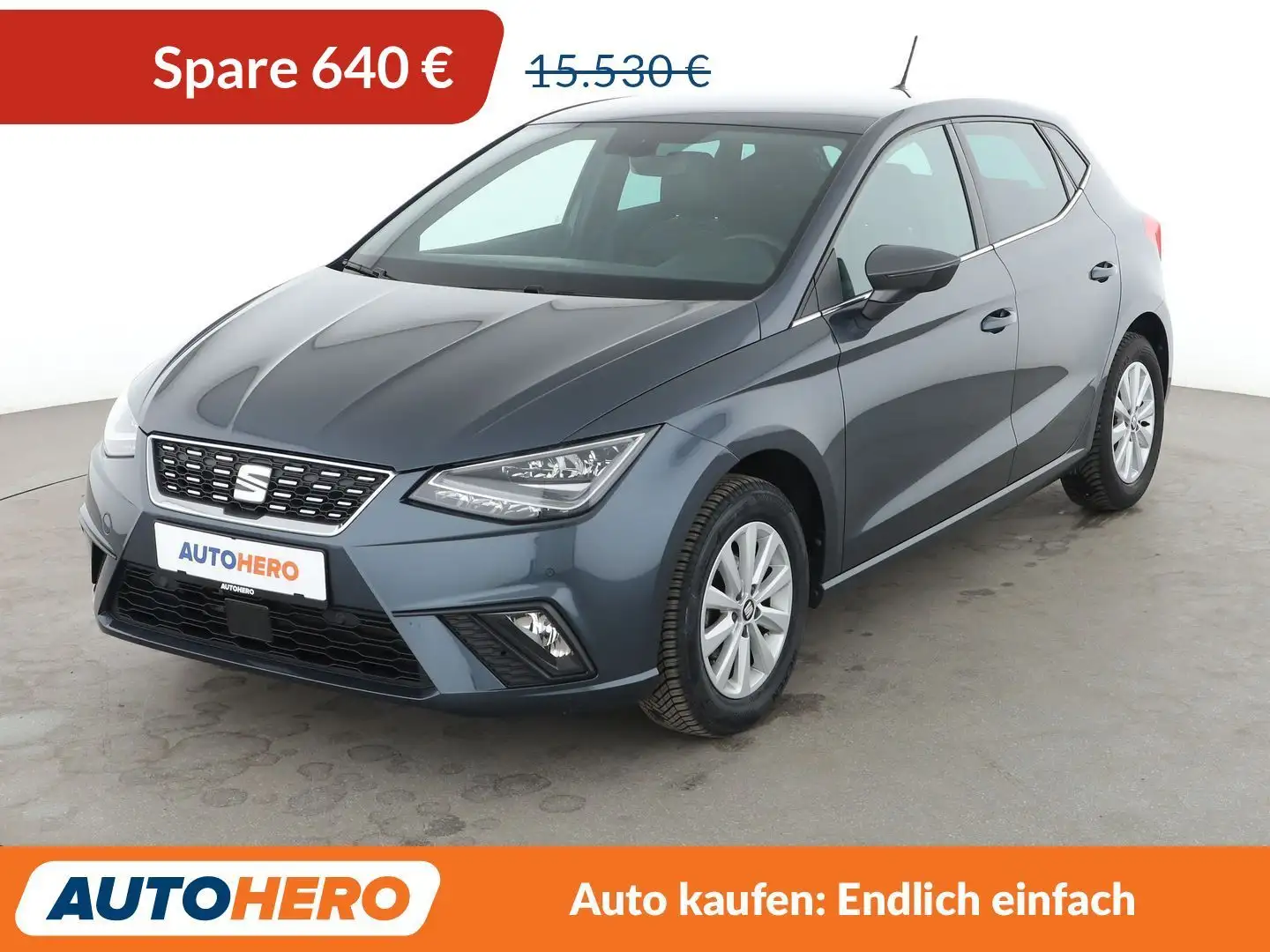SEAT Ibiza 1.0 TSI XCellence*NAVI*CAM*TEMPO*SHZ* Grau - 1
