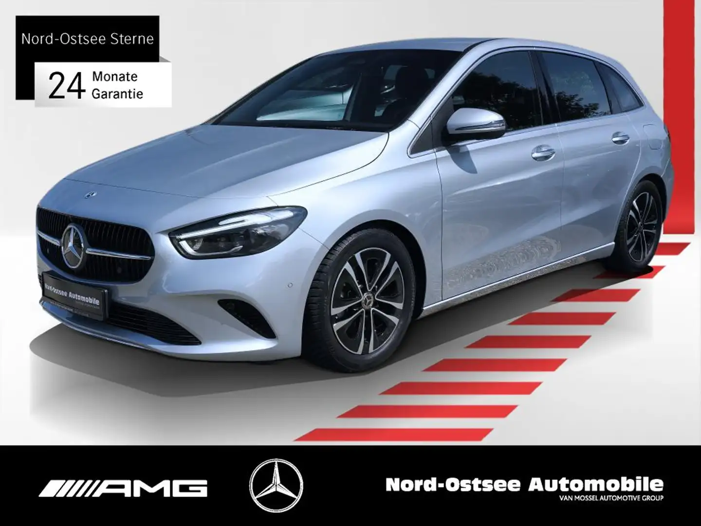 Mercedes-Benz B 200 ADV+ PROGRESSIVE  MULTIBEAM AHK 360° KAMER Argent - 1