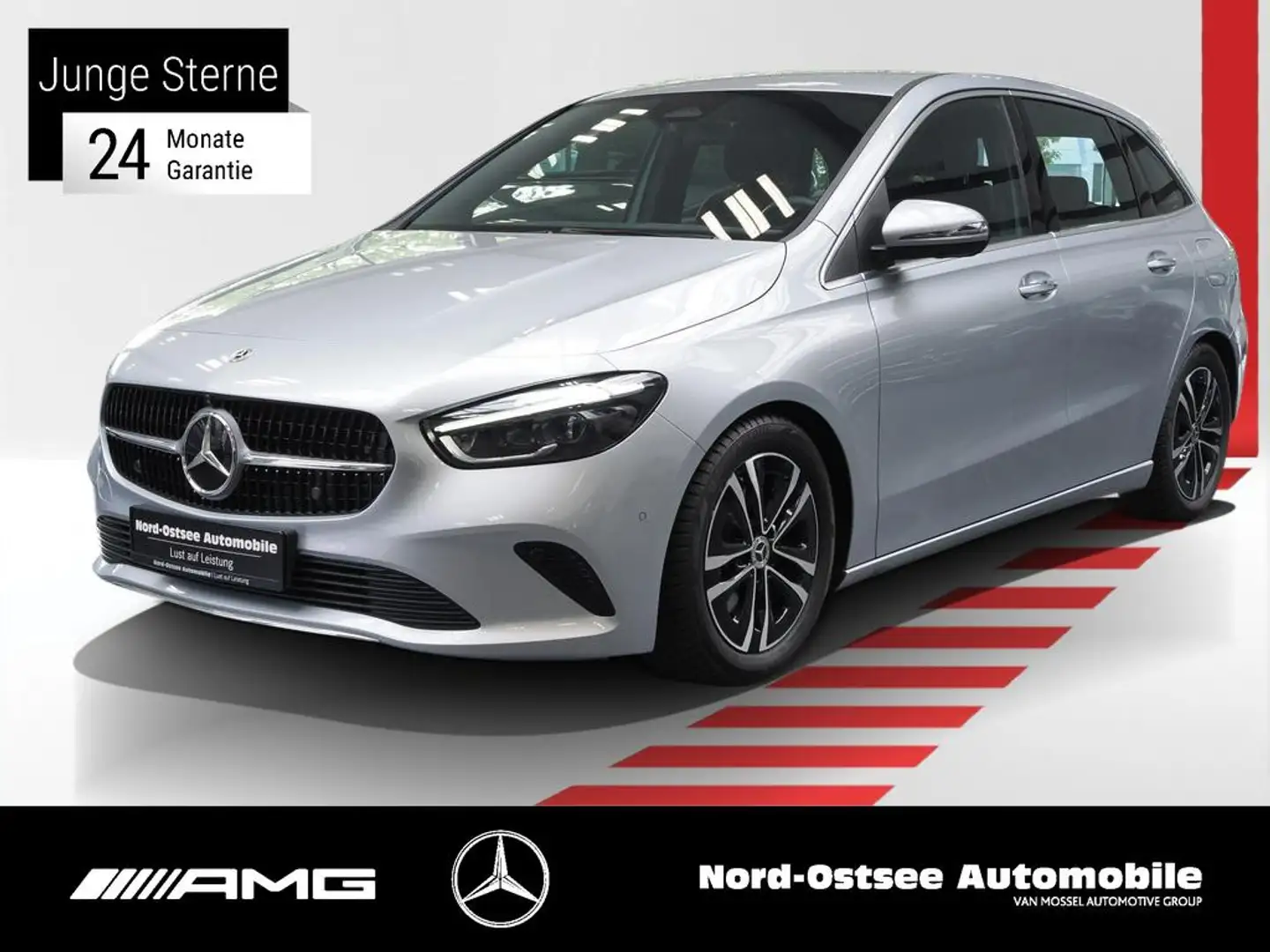 Mercedes-Benz B 200 ADV+ PROGRESSIVE  MULTIBEAM AHK 360° KAMER Silber - 1