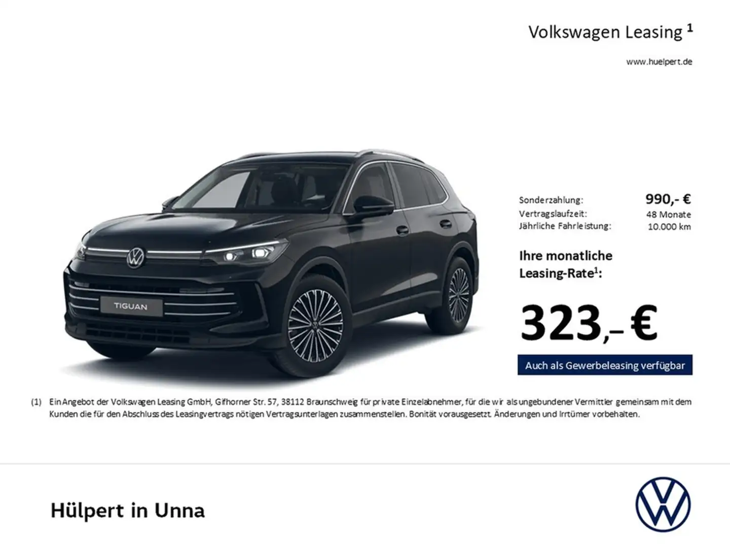 Volkswagen Tiguan 1.5 eTSI ELEGANCE NEUES MODELL AHK 360CAM Schwarz - 2