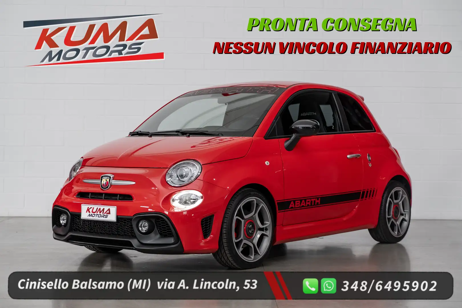 Abarth 595 1.4 T-Jet 165cv 70° Turismo scarico/valvola Rood - 1