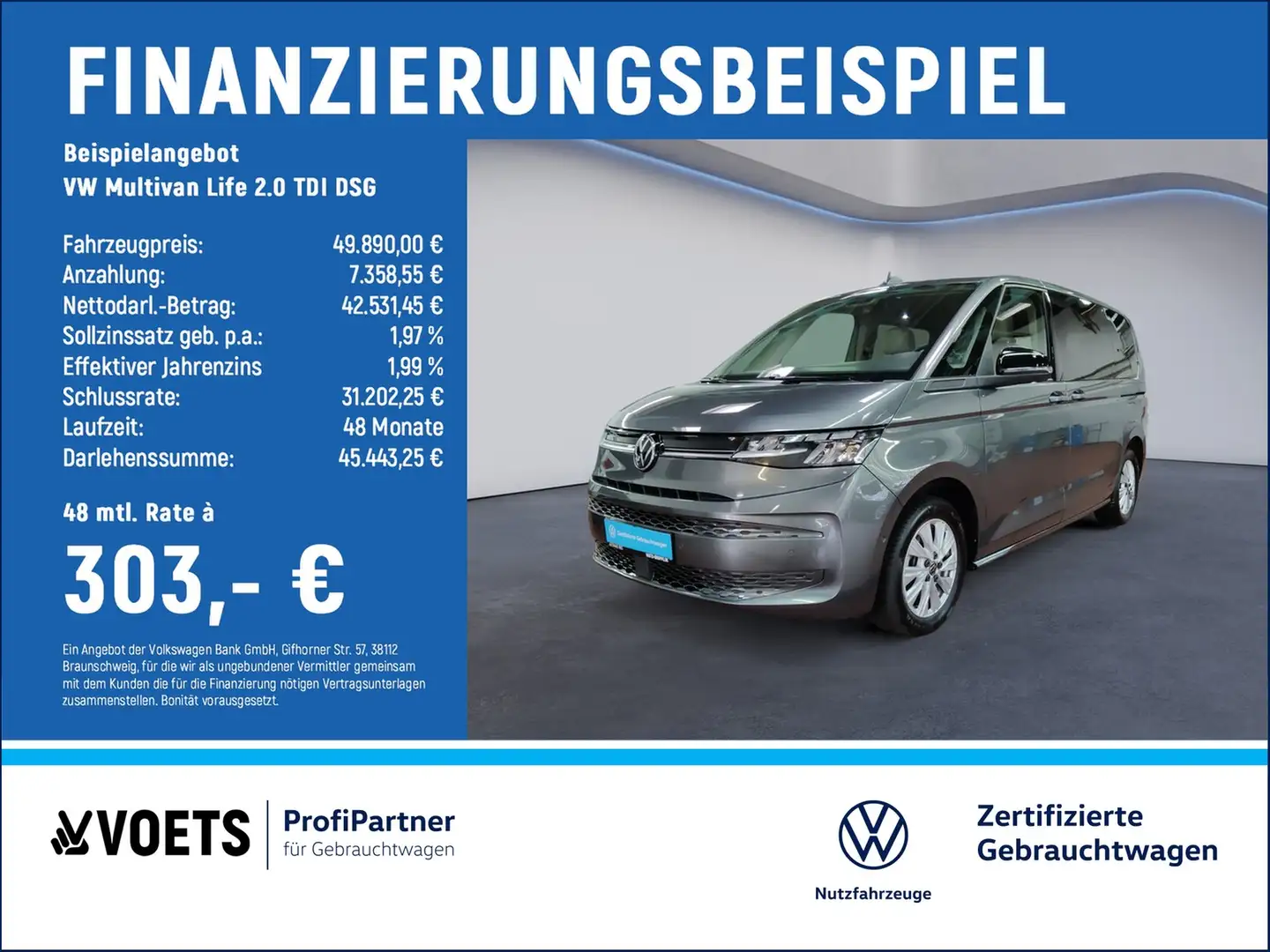 Volkswagen LT Multivan Life 2.0 TDI DSG LED+SHZ+NAVI Gris - 2