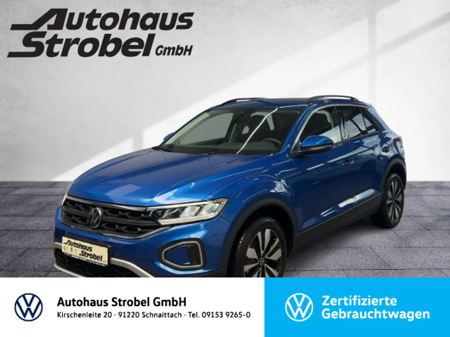 Volkswagen T-Roc 1.0 TSI "MOVE" ab 3,99% Navi LED Climatron Blauw - 1