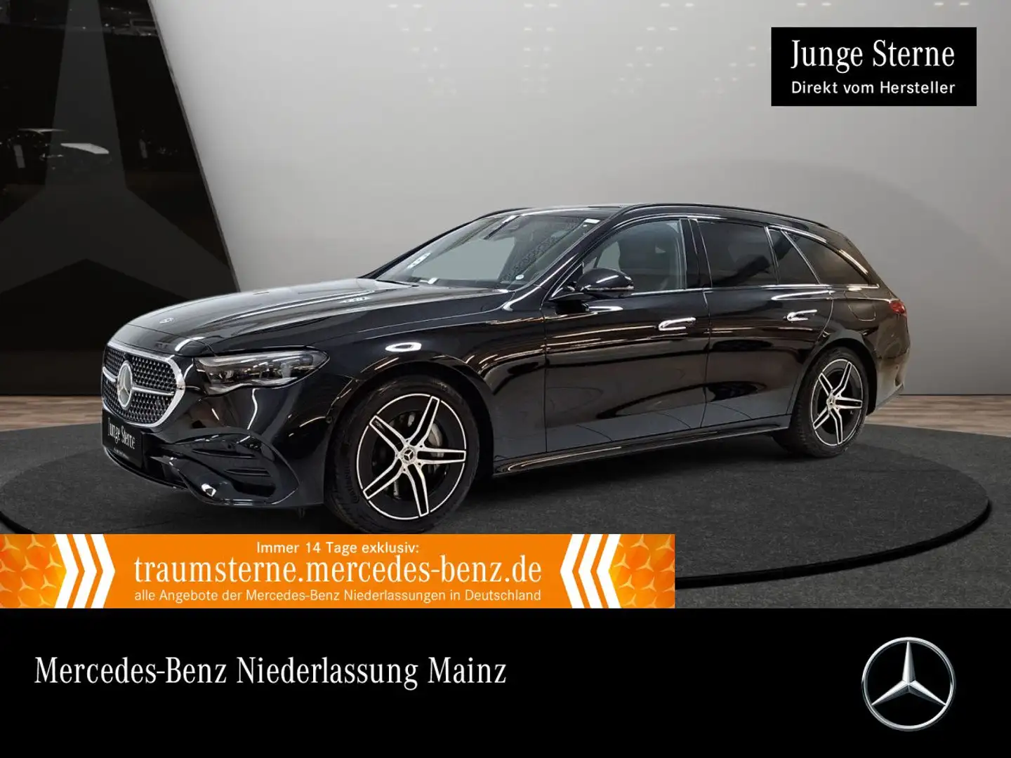 Mercedes-Benz E 300 de T Hybrid AMG Fahrass 360° Burmester AHK Schwarz - 1