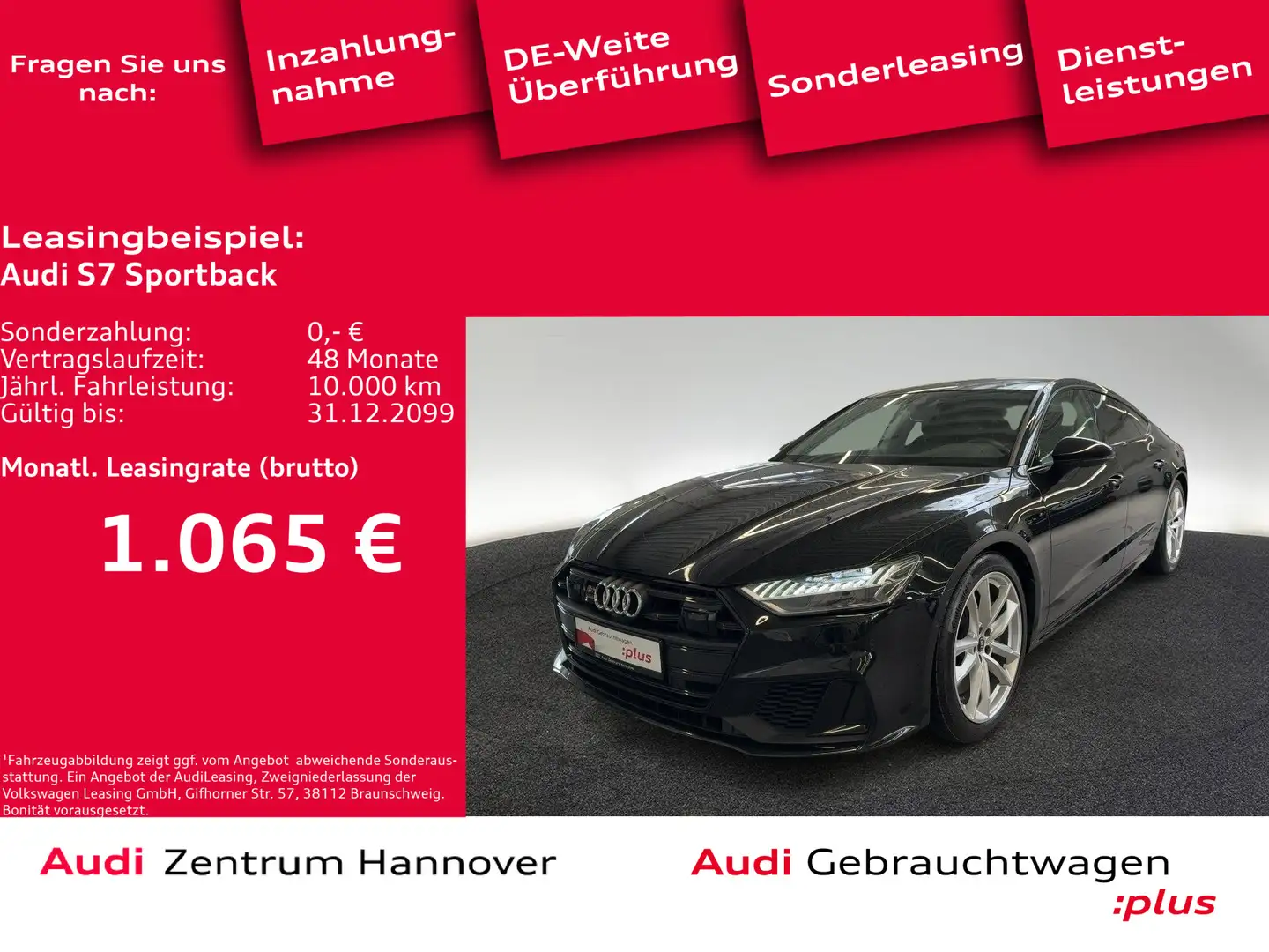 Audi S7 3.0 TDI quattro HD Matrix Pano Stan Schwarz - 1