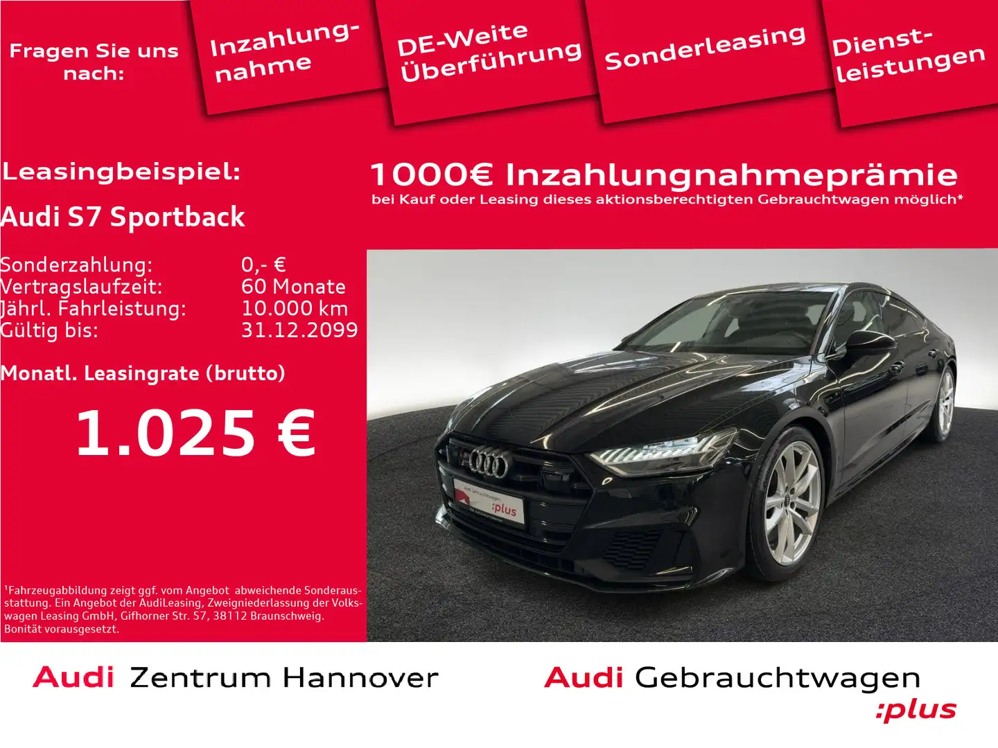 Audi S7 3.0 TDI quattro HD Matrix Pano Stan Noir - 1