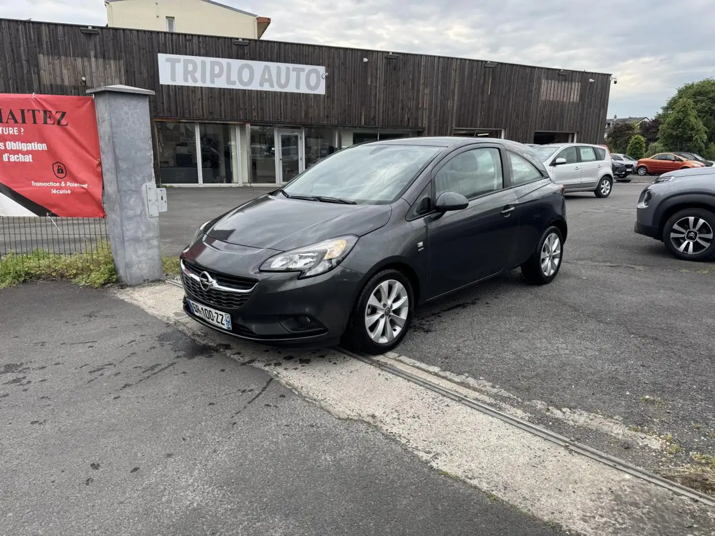 Opel Corsa 1.4i - 90 E Color Edition Clim + Camera AR Gris - 1
