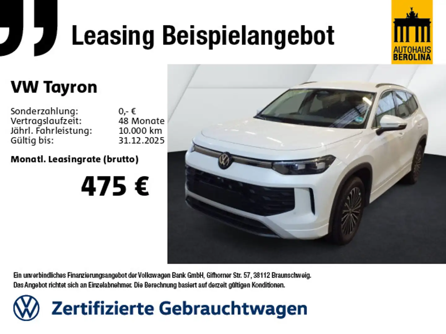 Volkswagen Tayron 2.0 TDI 4M Life DSG *IQ-MATRIX*7-Sitzer* Weiß - 1