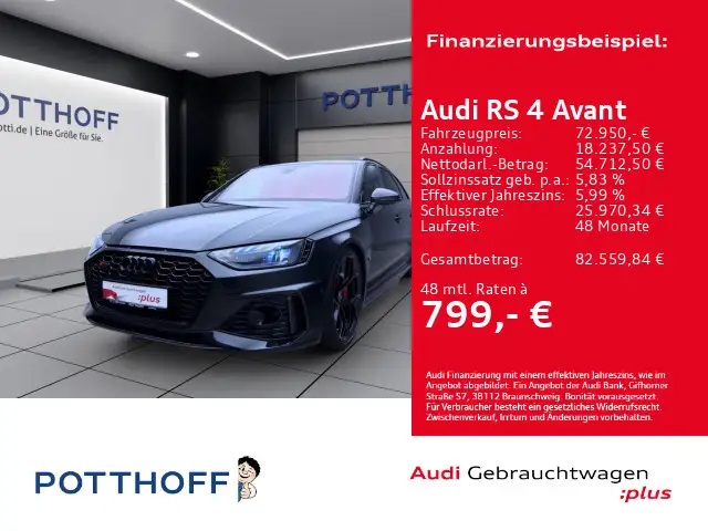 Audi RS4 Avant Q COMPETITION PLUS PANO B&O NAVI+ AHK