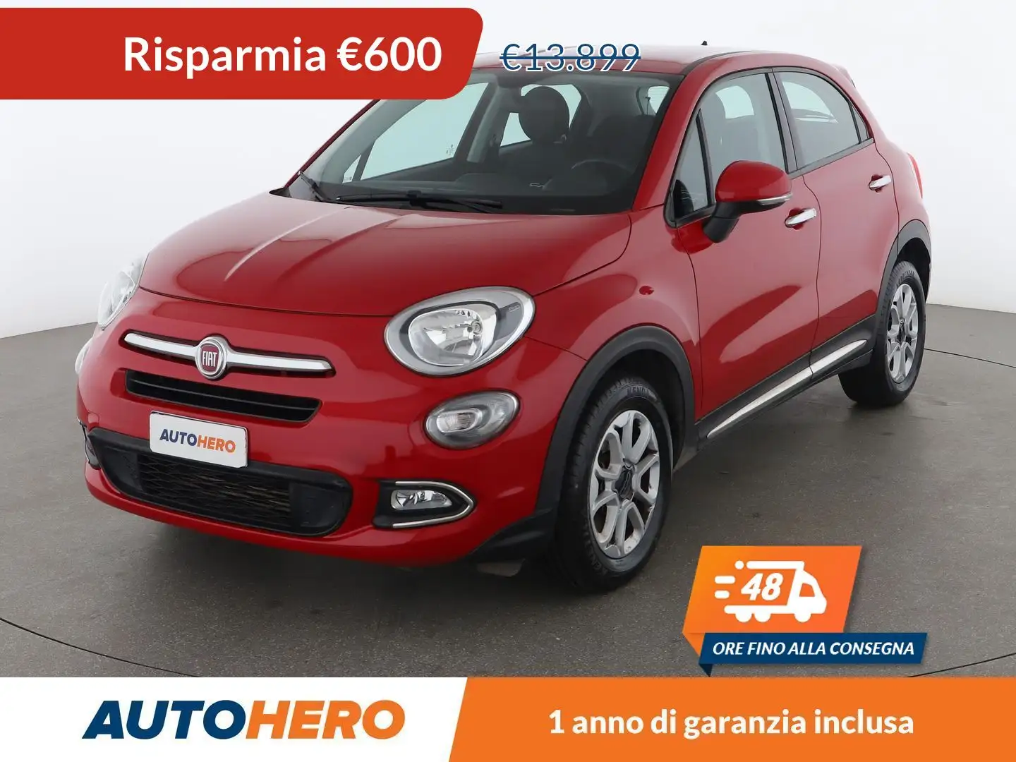 Fiat 500X 1.6 JTDM Pop Star Rouge - 1