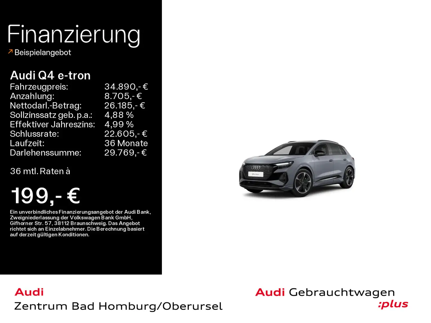 Audi Q4 e-tron 40*S line*Optikpaket*SONOS*Navi*Audi c Grau - 1