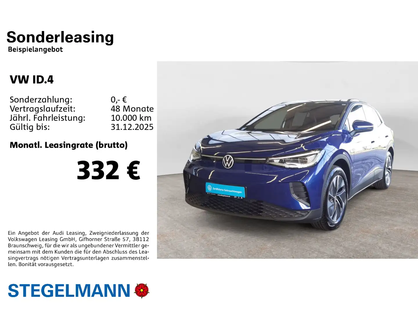 Volkswagen ID.4 Pure 125kW/52kWh *Matrix-LED*Wärmepumpe*+3J Blau - 2
