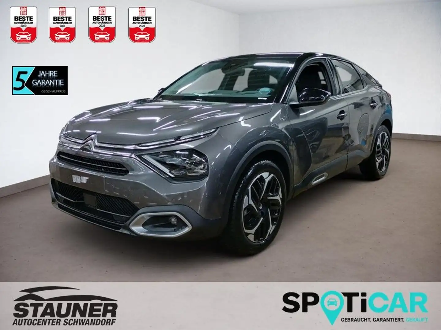 Citroen C4 PureTech 130 Stop&Start 6G MAX*NAVI*360°*HUD* Gris - 1