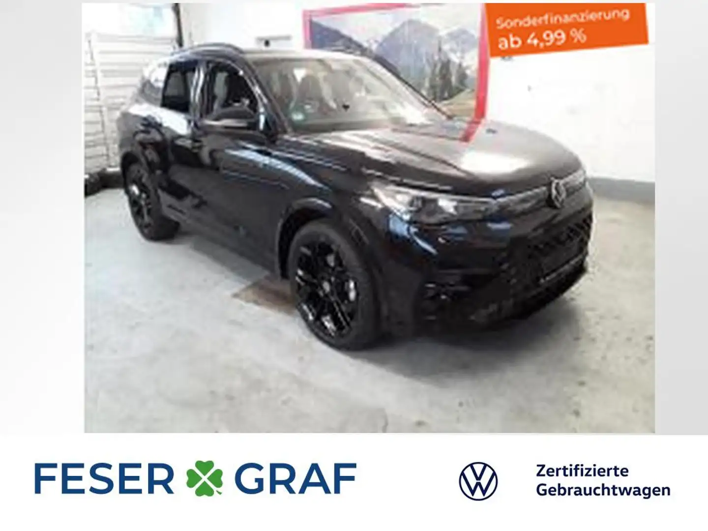 Volkswagen Tiguan R-Line 1,5 l eTSI 7-DSG KAMERA KESSY LED Schwarz - 1