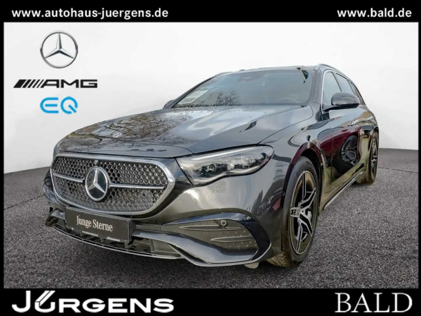Mercedes-Benz E 220 d 4M T AMG-Sport/Pano/AHK/Leder/Sitzklima Grau - 1