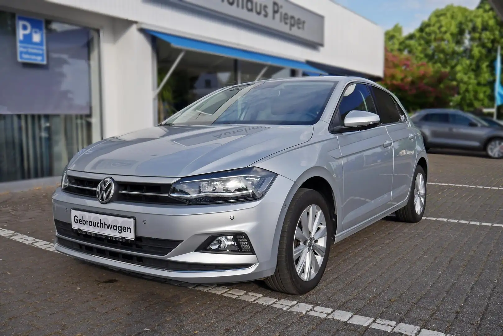 Volkswagen Polo 1.0 TSI Highline DSG LED Navi Digi-Cockpit ACC ... Argent - 2