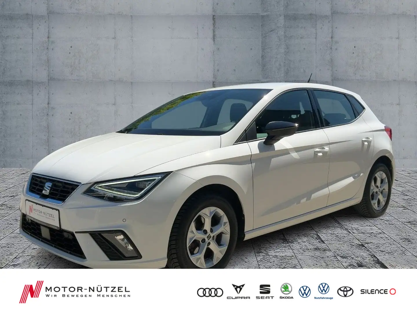SEAT Ibiza 1.0TSI FR-LINE LED+NAV+ACC+SHZ+PDC+RFK+NSW Weiß - 1