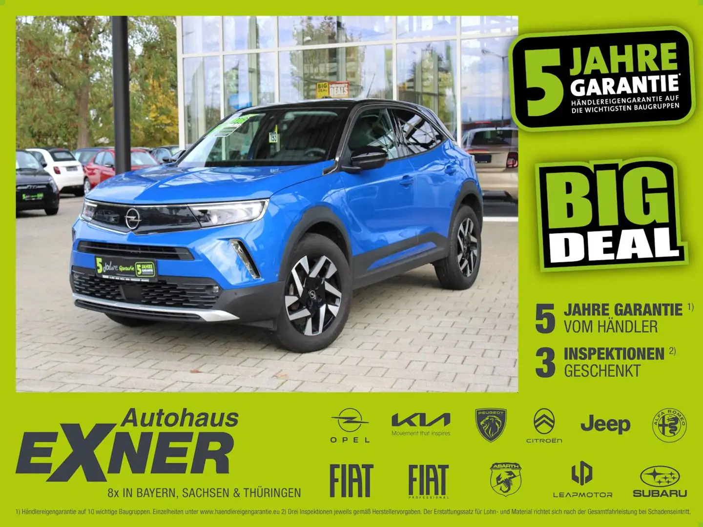 Opel Mokka 1.2 Turbo ELEGANCE LED+SHZ+Kam.+DAB Blau - 1